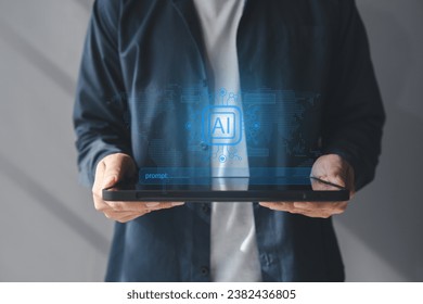 Creating a data set for AI generated to follow human-input instructions, using artificial intelligence technology to help reduce business processes. Artificial intelligence and AI technology concept.