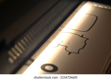 Creating Of Models On Large Industrial 3D Printer From White Polyamide Powder Or Thermoplastic Polyurethane Under Thermal Printhead. Multi Jet Fusion MJF. Modern Progressive Additive Technology