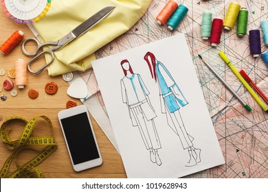 Fashion Pencil Sketch Images Stock Photos Vectors