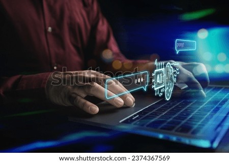 Creating a set of commands for AI to work as desired, using artificial intelligence technology to help reduce business processes and costs. Concepts of using artificial intelligence and AI technology.
