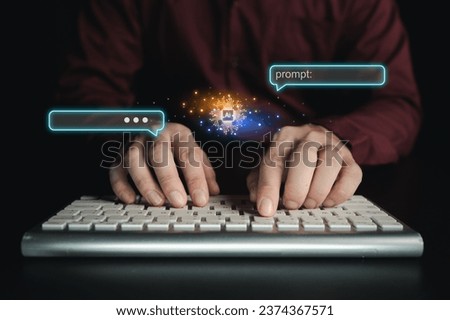 Creating a set of commands for AI to work as desired, using artificial intelligence technology to help reduce business processes and costs. Concepts of using artificial intelligence and AI technology.