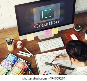 Creation Design Digital Gadget Invention Graphic Concept