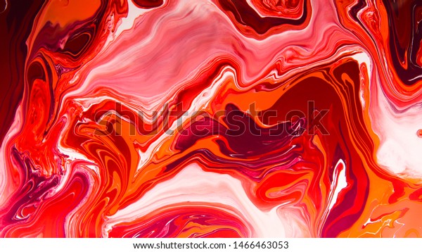 Creative Abstract Mixed Coral Color Painting Stock Photo (Edit Now ...