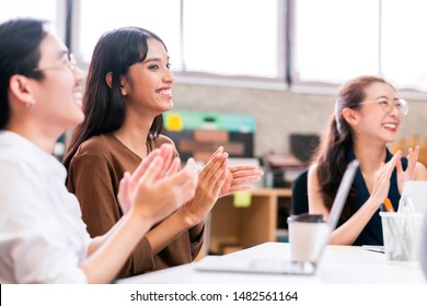 creative agency businesshand up successful meeting presentation Team discussing roadmap to product launch, presentation, planning, strategy, new business development - Shutterstock ID 1482561164