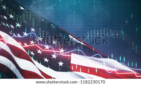 Creative American Flag Forex Chart On Stock Photo Edit Now - 