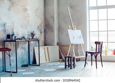 Creative artist workplace room no people hobby - Shutterstock ID 1018964542