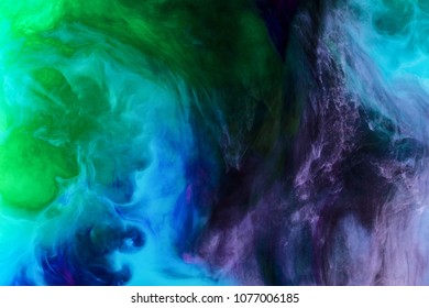 Creative Background Blue Purple Green Paint Stock Photo 1077006185 ...