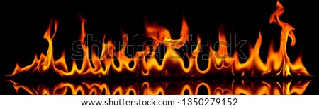 Creative bstract photo of blaze fire flame bonfire burning smoke pollution texture on black  background.