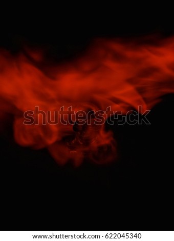 A creative burning skull design wallpaper. 