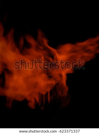 A creative burning skull design wallpaper. 