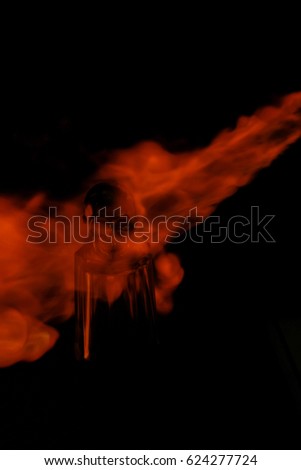 A creative burning skull design wallpaper/background. 