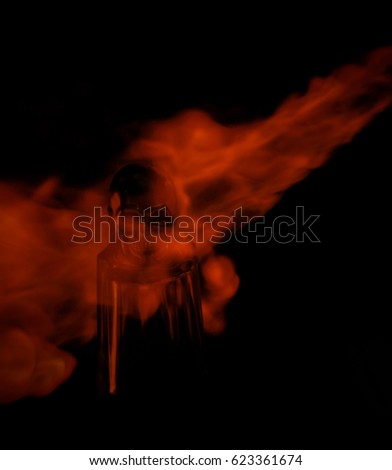 A creative burning skull wallpaper. 