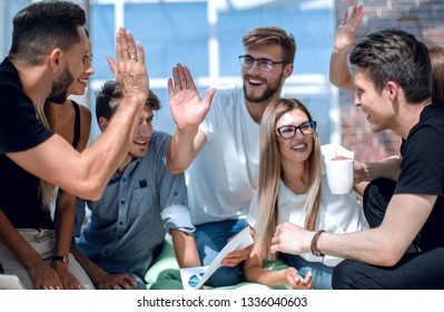 creative business team starts a new business project - Shutterstock ID 1336040603