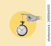 creative clock, hand with clock, Clock, Composite image, Time, Hand, Surrealism, Cut out, Modern Art, Timekeeper, Business, Alert, Creativity, Wake up, Modern, Hang, Look at an object, Grab