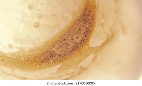 Creative Coffee Texture, Liquid Bubble, Brown Color Liquid, Brown Foam, Art With Abstract Art. Special Effect Desrtoyed Painting, Weak Color. Abstract Art For Promo, Ads And Poster