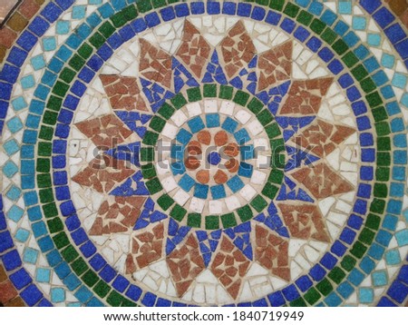 creative Colourful design mozaic art