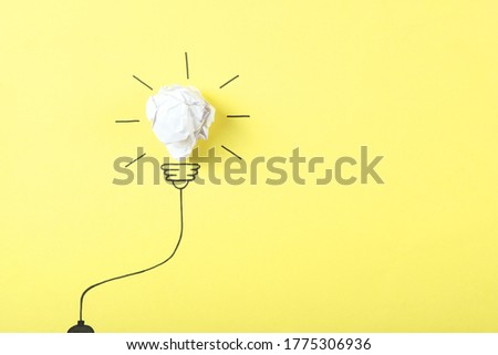 creative concept "idea", a new idea.