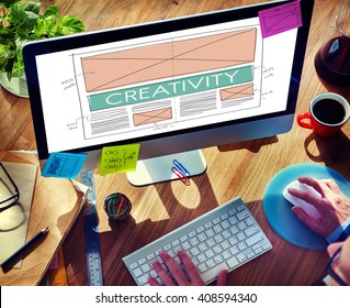 Creative Creativity Web Design Layout Concept