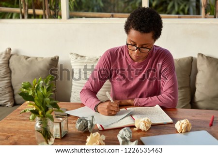 Similar – Image, Stock Photo inspiration Human being