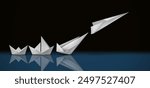 Creative  development success and Innovation breakthrough progress as a Business advancement concept or growth strategy for taking off as a motivational metaphor for adaptation and goals focus.