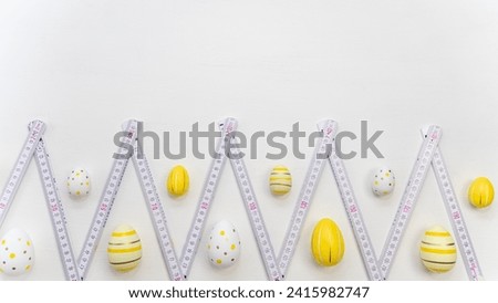 Creative Easter concept for a construction, architecture or real estate company.