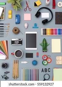 creative flat lay responsive design hero header