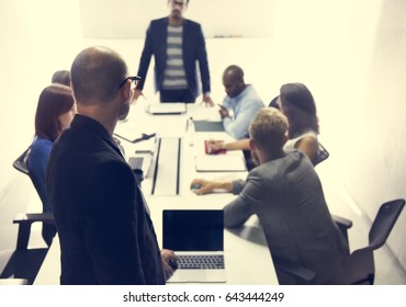 Creative Group Ideas Discussion Meeting Stock Photo 643444249