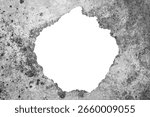 Creative Hole Frames with Rough Concrete Wall Texture with Natural Imperfections. Ideal for Creative Project or Design.