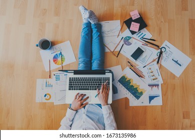 creative home work space - work from home concept - Shutterstock ID 1673135986