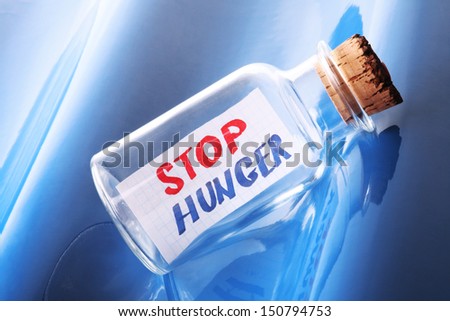 A creative idea of a message in a bottle saying 