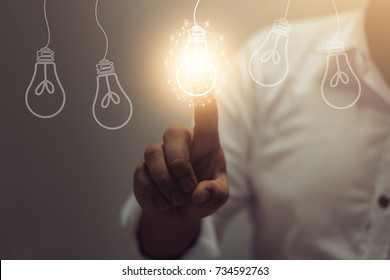 creative idea.Concept of idea and innovation  - Shutterstock ID 734592763