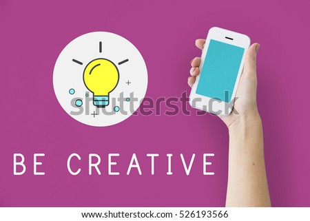 Creative Ideas Mobile Graphic Concept