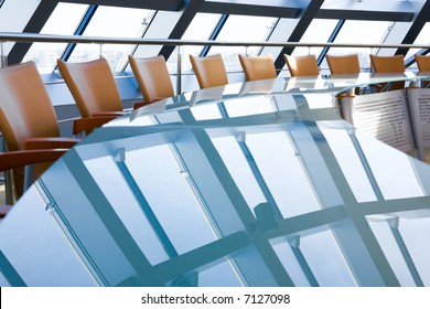 Creative Image Of Empty Boardroom Meeting Area