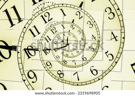 Creative image - hypnotic clock background. Concept of hypnosis, subconscious, suggestion.