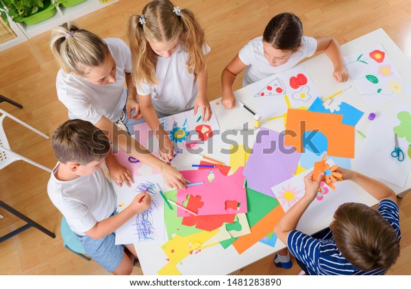 Creative Kids Creative Arts Crafts Classes Stock Photo 1481283890 ...