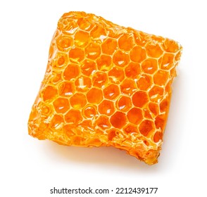 Creative layout made of Honeycomb with honey syrup isolated on white background.  Honey Flat lay. Food concept. - Shutterstock ID 2212439177