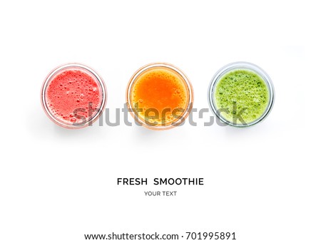 Similar – Image, Stock Photo Orange milkshake isolated on a purple background. Milkshake glass in bright light