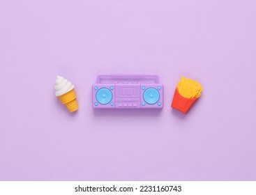 Creative layout with miniatures. Top view - Shutterstock ID 2231160743