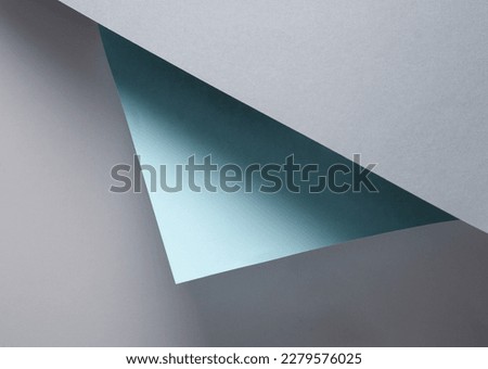Creative layout of paper sheets with shadows