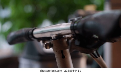 Creative layout a part of bicycle (Front Set)