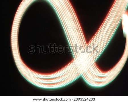 Creative light painting infinite loop