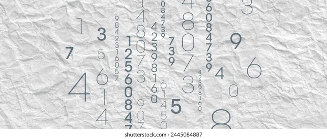 Creative and modern background with numbers. - Powered by Shutterstock - Get 15% off with code: PIKWIZARD15