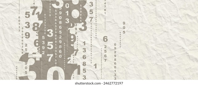 Creative and modern background with numbers. - Powered by Shutterstock - Get 15% off with code: PIKWIZARD15
