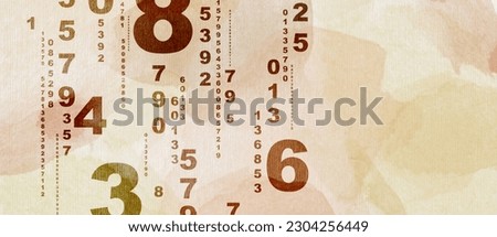 Creative and modern background with numbers.