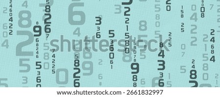 Creative and modern background with numbers.