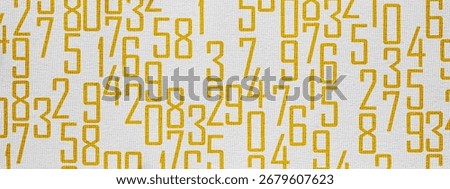 Creative and modern background with numbers.