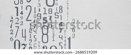Creative and modern background with numbers.