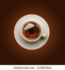 Creative Photo Manipulation With Coffee And Eye