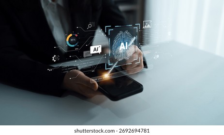 A creative platform powered by a generative AI brain. Users can enter prompts to generate content like images, interact with chatbots, and visualize data analytics. Parse