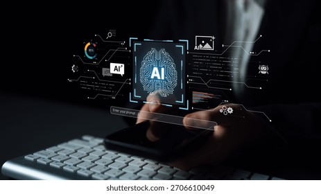 A creative platform powered by a generative AI brain. Users can enter prompts to generate content like images, interact with chatbots, and visualize data analytics. Parse